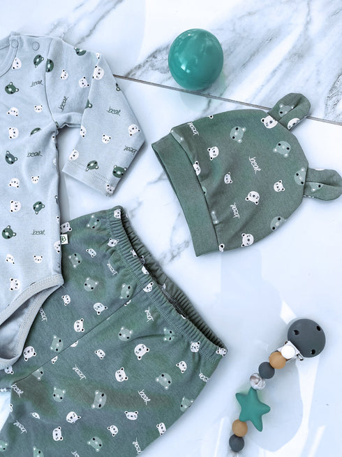 2-piece hat set for children "Lācītis"
